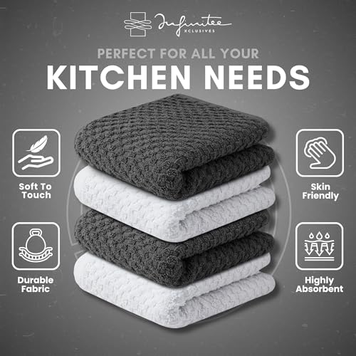Kitchen Towels (Grey / 12 x 12)