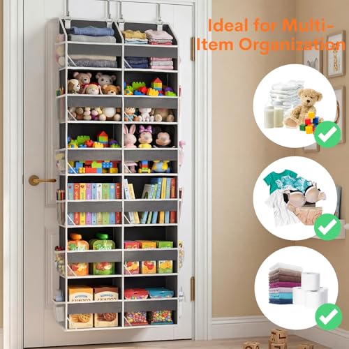 Over the Door Organizer 6 Tiers (Gray / 6 Tiers)