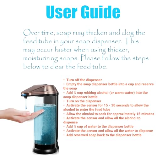 17oz Automatic Liquid Soap Dispenser (500ml / Antique Copper)