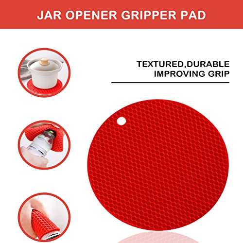 Jar Opener for Weak Hands (Red / 3-piece set)
