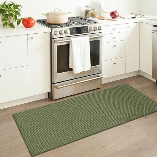 Woven 2x5 Entry Runner Rug (Olive Green/Earthy Green / 2' x 5' (Runner))