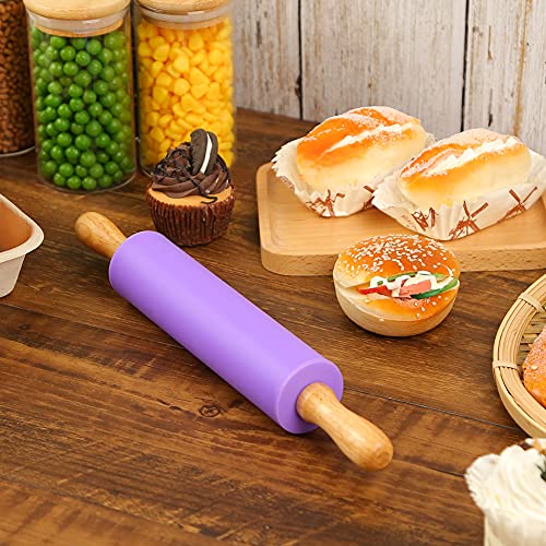 Rolling Pin for Baking (Purple-1 / 12 inch)