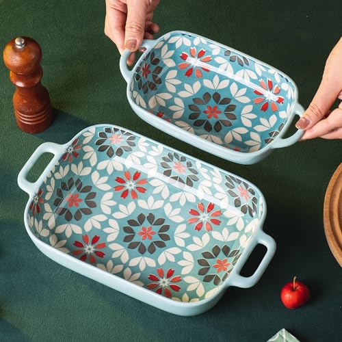 ONCCI Ceramic Baking Dish Set (Misty Blue)
