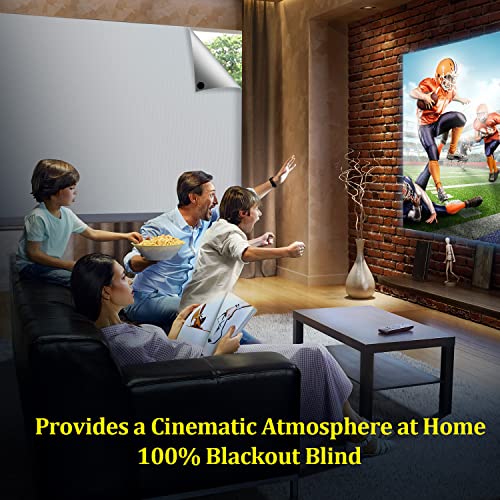 100% Blackout Curtains (White / 57"W x 118"H)