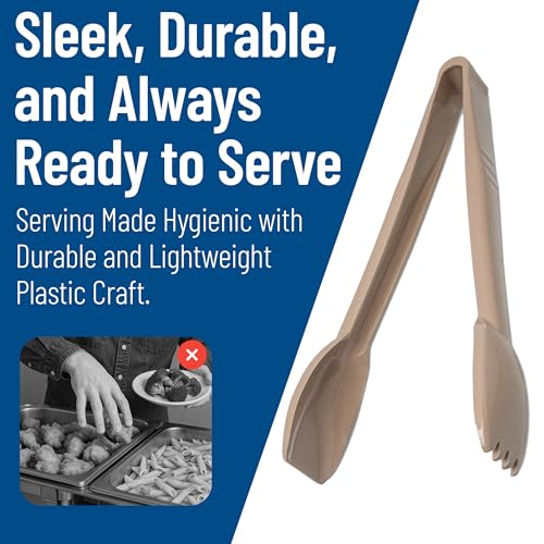 460906 Carly Salad Tong (9" Salad Tong / 1 Pack / Beige)
