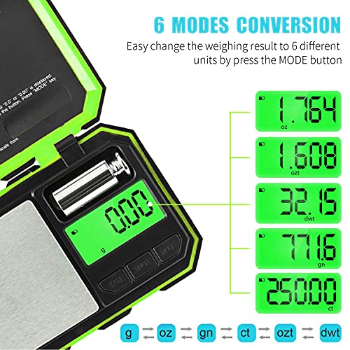 Pocket Gram Scale (500/0.01g / Green)