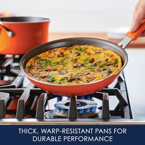 Cook + Create Nonstick Cookware Frying Pan (Orange / 10 Inch)
