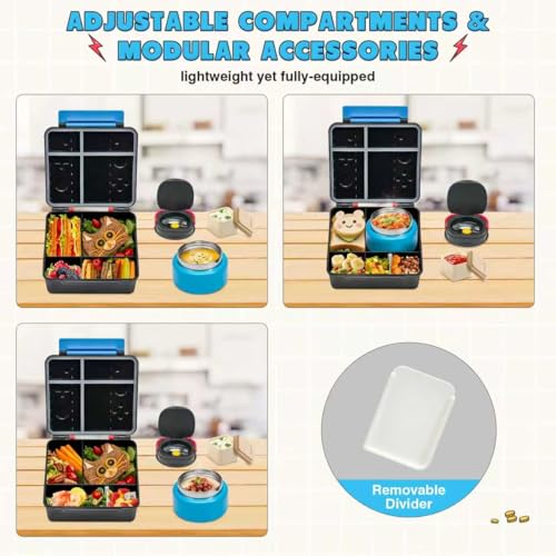 Game Bento Box for Kids (Blue-Red)