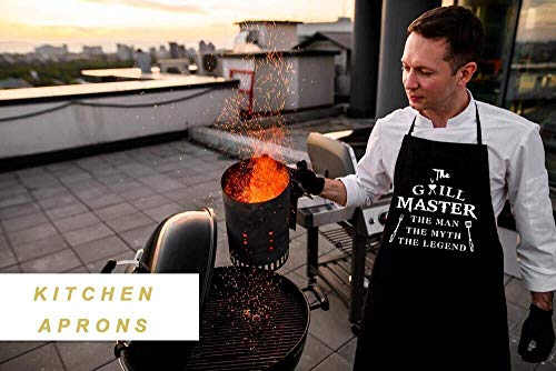 Funny Aprons for Men (The Grill Master)