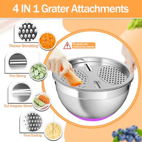 Mixing Bowls with Airtight Lids (Mutilcolor)