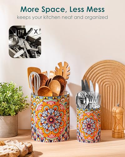 7.3"+5.5" Utensil Holder (Regal Bloom)