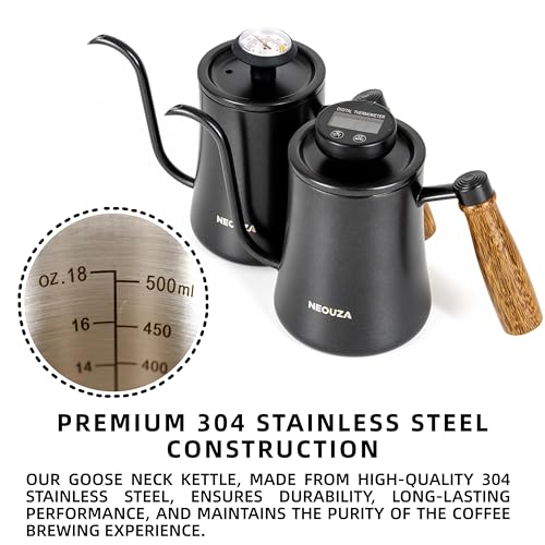 500ml Gooseneck Kettle with Mechanical Dial Thermometer (Mechanical Thermometer)