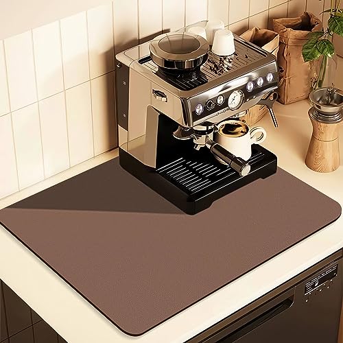 Coffee Mat for Countertops (Brown / 16" x 24")