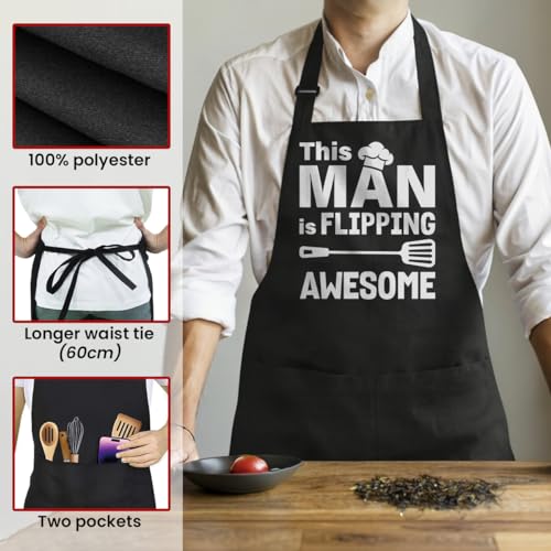 Funny Aprons for Men Dad Husband (Grilling/Bbq 5)