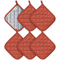 6 Pack Pot Holders for Kitchen Clearance (Spice / 6 pack)