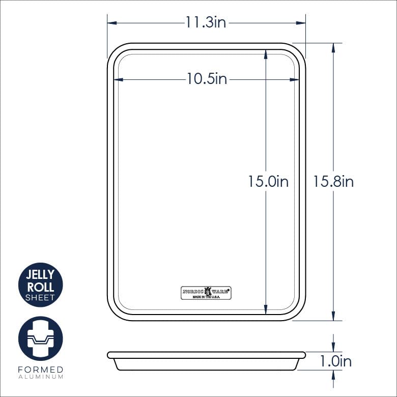 Natural Jelly Roll Pan (Jelly Roll, 1-Pack)