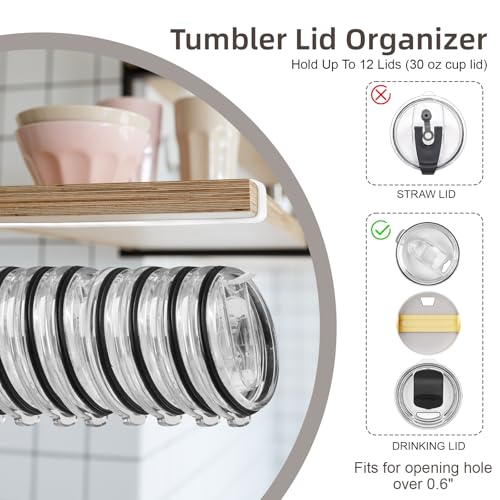 Tumbler Lid Organizer (White)