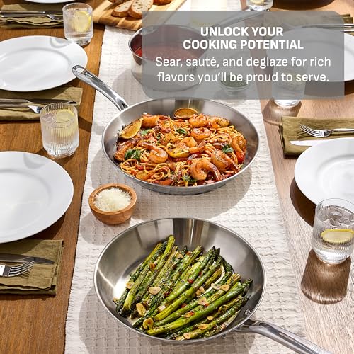 Gourmet Stainless Steel Frying Pan Set (Cookware Set / 2-Piece)