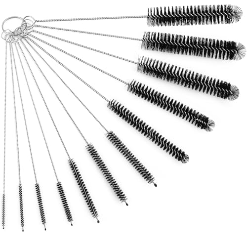 Straw Cleaner Brush Set (11.8 Inch Black)