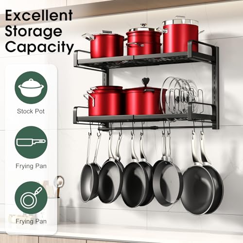 19" 30" Expandable Hanging Pot Rack (19" - 30")