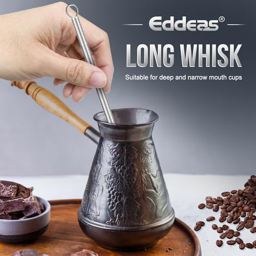 Long Mini Whisks Stainless Steel (10 inch / Silver 1Pcs)
