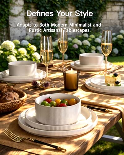 Dinnerware Set for 6 (Matte White)