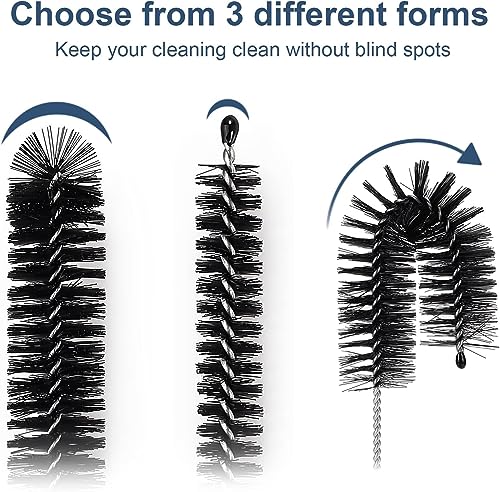 Straw Cleaner Brush Set (11.8 Inch Black)