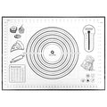 Silicone Pastry Mat (Black / 28"L x 20"W)