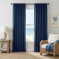 Navy Blue 100% Blackout Curtains for Bedroom 84 inches Long 52 inches Wide (Navy Blue / 52"W x 84"L (Pack of 2))
