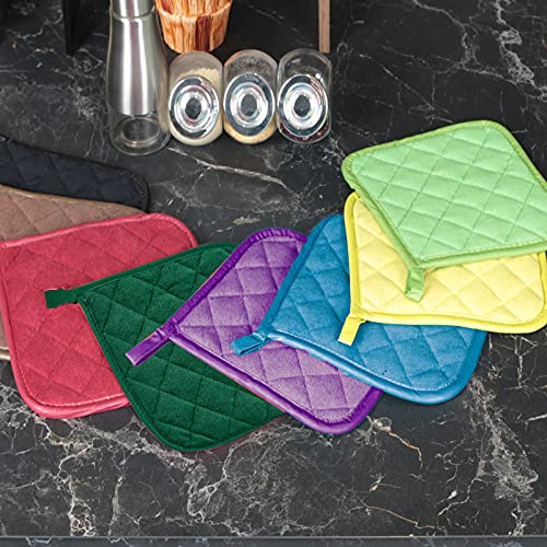 5 Pack Pot Holders for Kitchen Clearance (Dark Green / Pot Holders)