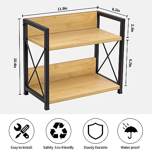 Countertop Shelf Organizer (Small / Bamboo)