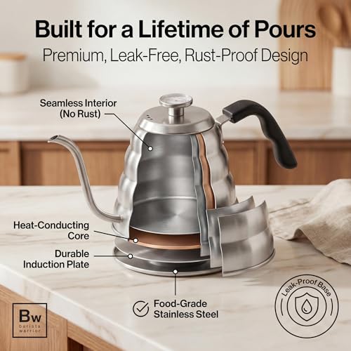 Gooseneck Kettle (Silver / 1.2L)