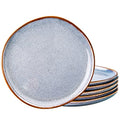 Ceramic Dinner Plates Set of 6 (Reactive Blue / 10.5 Inch(6Pcs))
