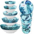 10 Pcs Reusable Bowl Covers in 5 Size (Dark Blue / Ocean)