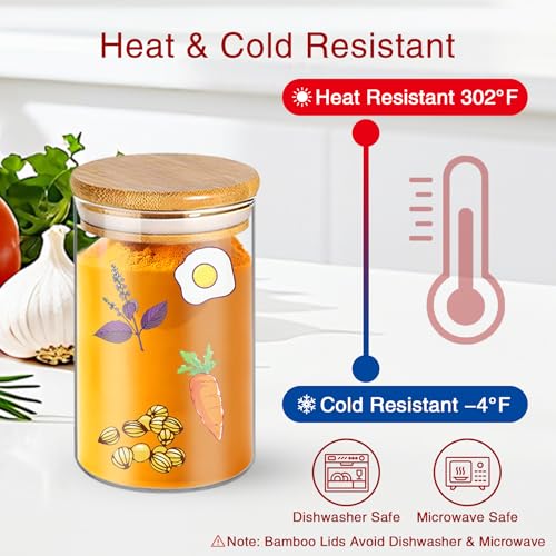 Spice Jars with Labels (4 oz 35 pcs)