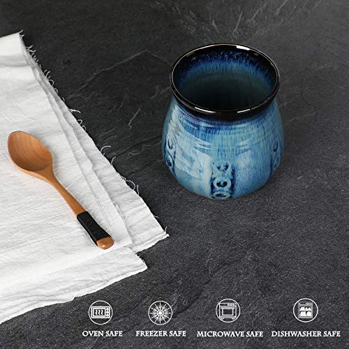 Ceramic Utensil Holder (Gradient Blue)