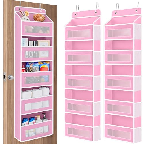 Over the Door Organizer for Pantry (Pink / 2 Pack (Standard))