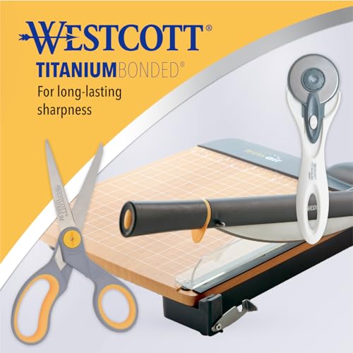 8” Titanium Bonded Scissors with Adjustable Glide and Soft Handle (2-Pack)