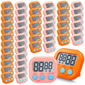 50 Pieces Digital Kitchen Timer Bulk (Pink, Orange)