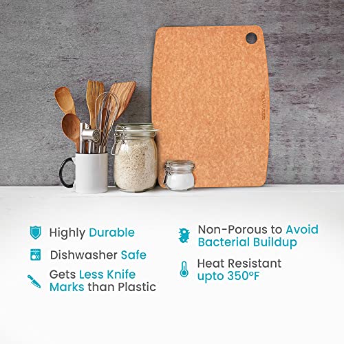 Dishwasher Safe Cutting Board (Natural / 18"L x 12"W)