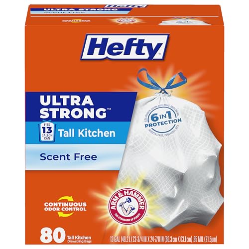 Ultra Strong 13 Gal Kitchen Trash Bags (80 Count (Pack of 1))
