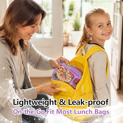 Stainless Steel Bento Lunch Box 3 (Purple / 34oz (1000ml))