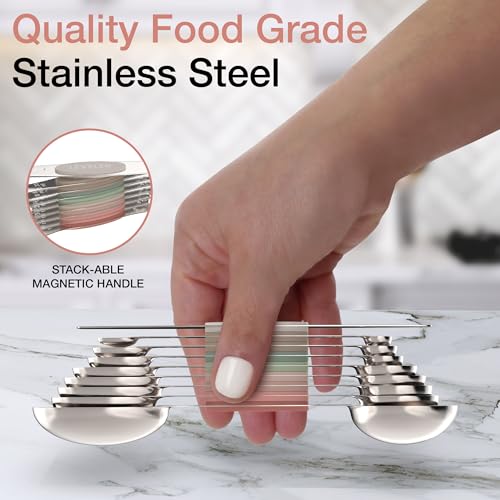 Magnetic Measuring Spoons Set (Country Chic)
