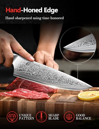 3 Piece Japanese Damascus Steel Knife Set