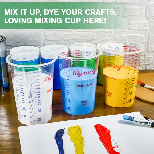 25 Pack Plastic Mixing Cups