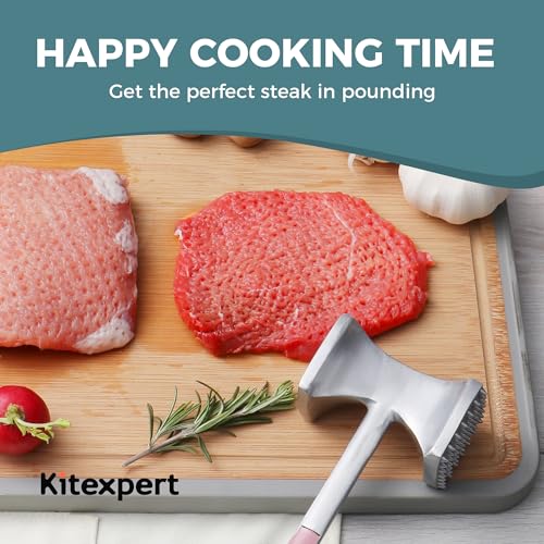 Meat Tenderizer Hammer with Comfortable (Pink)