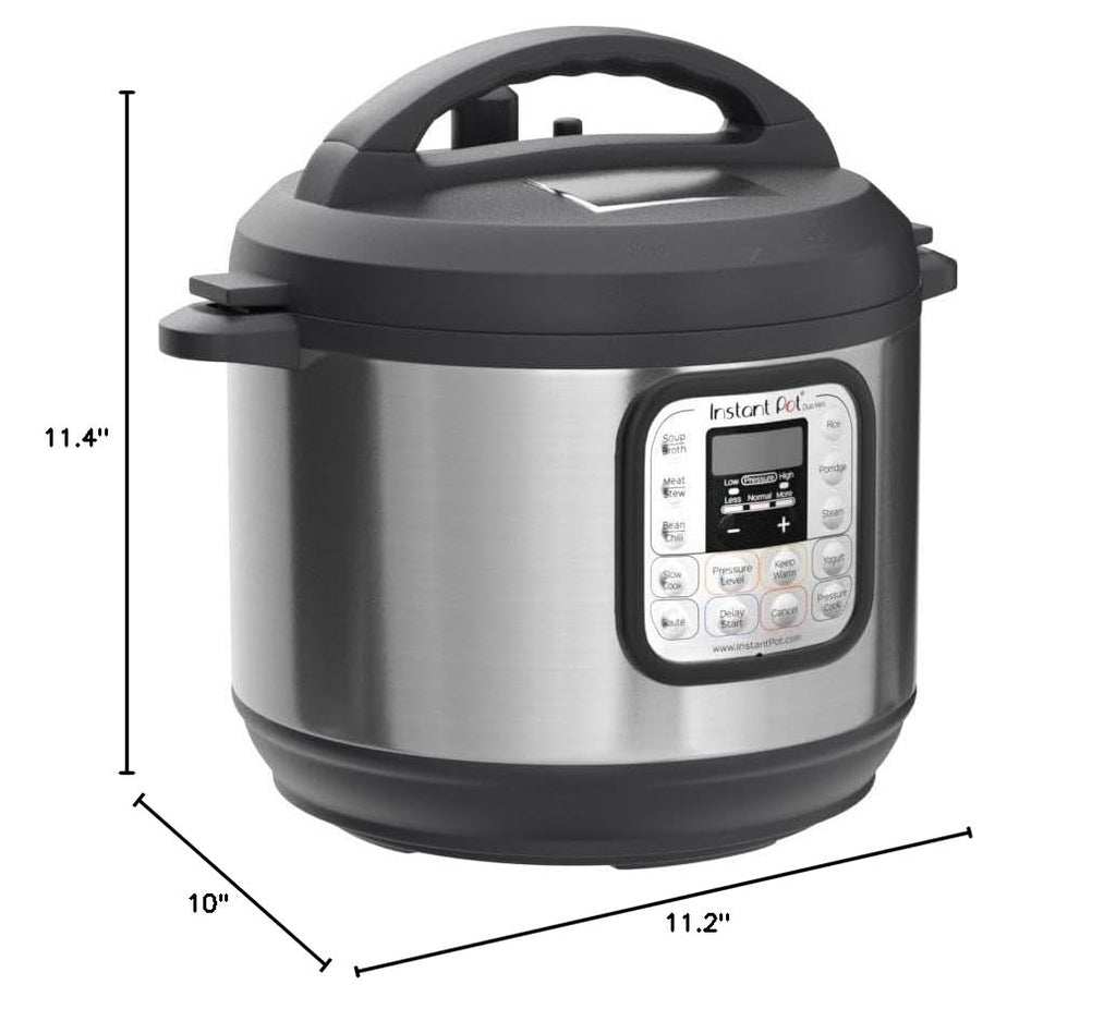 Duo 7-in-1 Mini Electric Pressure Cooker, Slow Rice Cooker, Steamer, Sauté, Yogurt Maker, Warmer & Sterilizer, Includes Free App with over 1900 Recipes, Stainless Steel, 3 Quart (3 Quarts)
