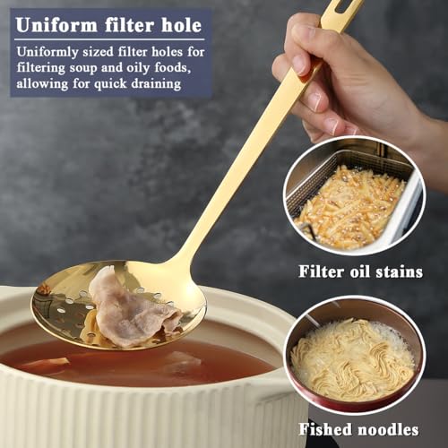 Gold Kitchen Utensils Set 6pcs (2.Gold)