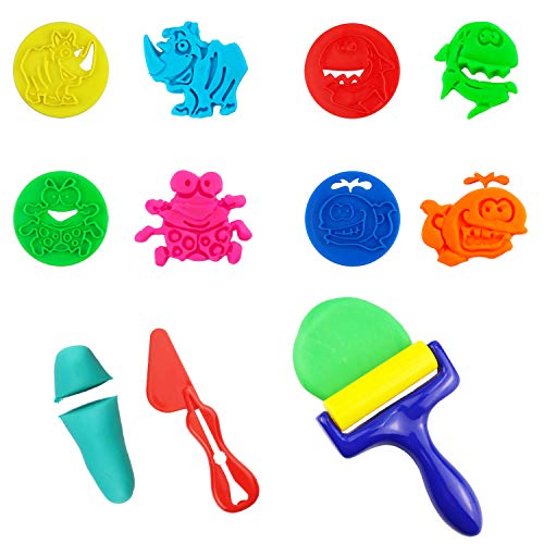 Plastic Dough Tools for Kids (Letter)