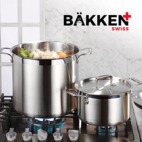 Stainless Steel Stockpot with Lid 24 Quart (24 Quarts)